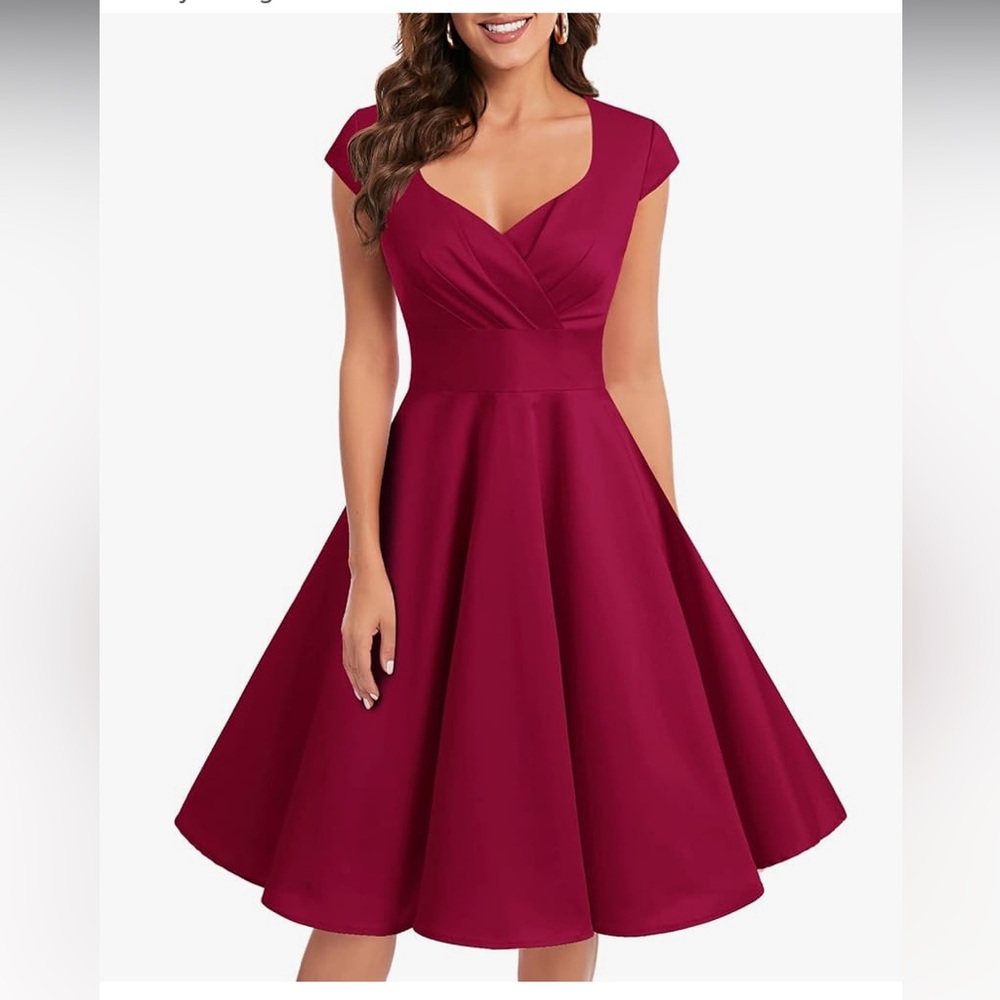 Bbonlinedress Women Short 1950s Retro Vintage Cocktail Party Swing Dresses s